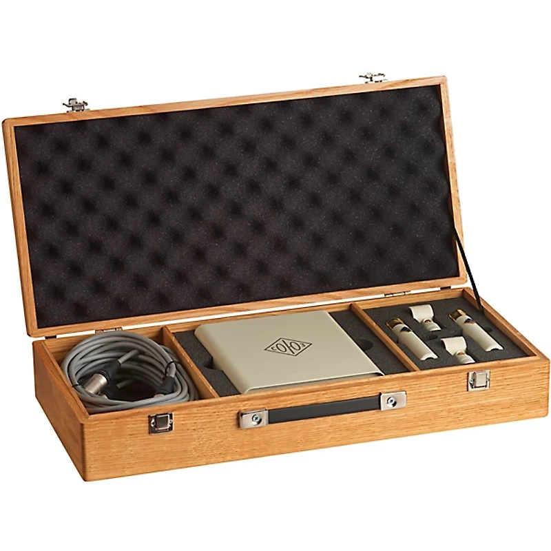 Soyuz Microphones 013 TUBE Matched Pair Small Diaphragm Tube Microphone Single Power Supply Unit with Oak Suitcase (cardioid capsule, 10dB pad)