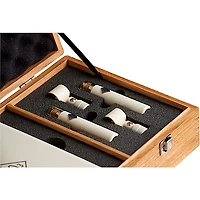 Soyuz Microphones 013 TUBE Matched Pair Small Diaphragm Tube Microphone Single Power Supply Unit with Oak Suitcase (cardioid capsule, 10dB pad)