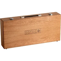 Soyuz Microphones 013 TUBE Matched Pair Small Diaphragm Tube Microphone Single Power Supply Unit with Oak Suitcase (cardioid capsule, 10dB pad)