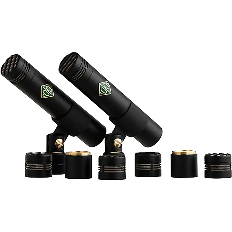 Soyuz Microphones 013 FET-MAC-B Matched Pair Small Diaphragm FET Microphones Black Finish (cardioid, omni and hypercardioid capsules, 10dB pad)