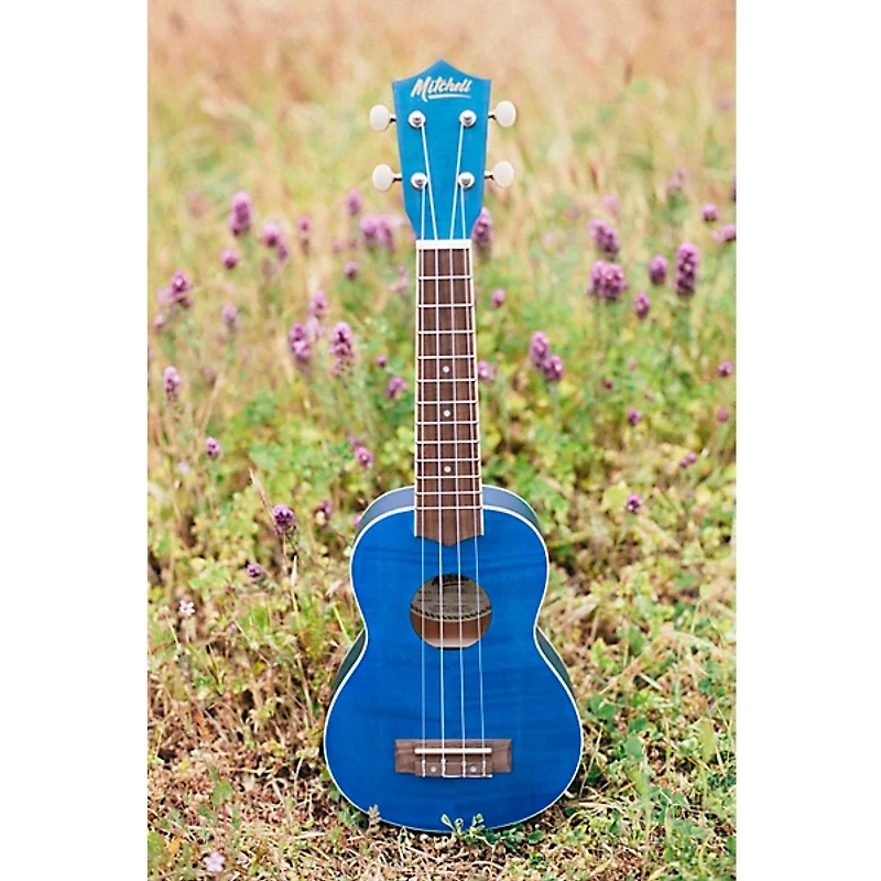 Mitchell MU45F Exotic Soprano Ukulele Flamed Maple