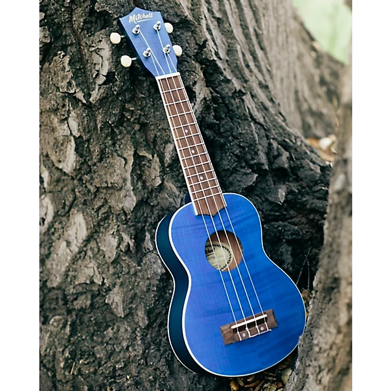 Mitchell MU45F Exotic Soprano Ukulele Flamed Maple