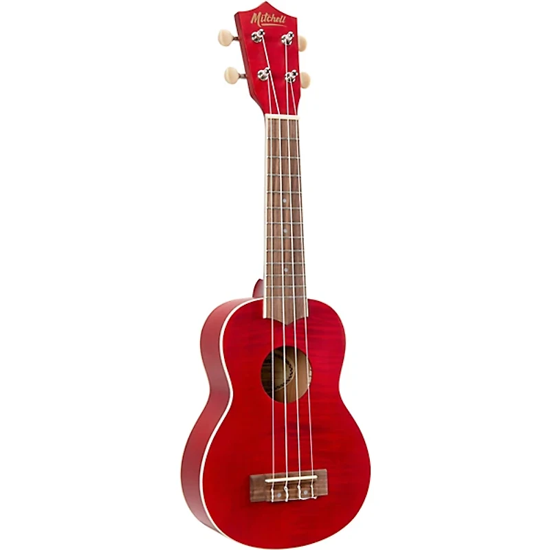 Mitchell MU45F Exotic Soprano Ukulele Flamed Maple
