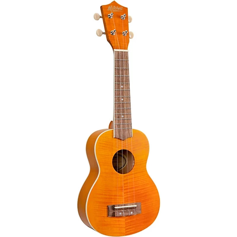 Mitchell MU45F Exotic Soprano Ukulele Flamed Maple