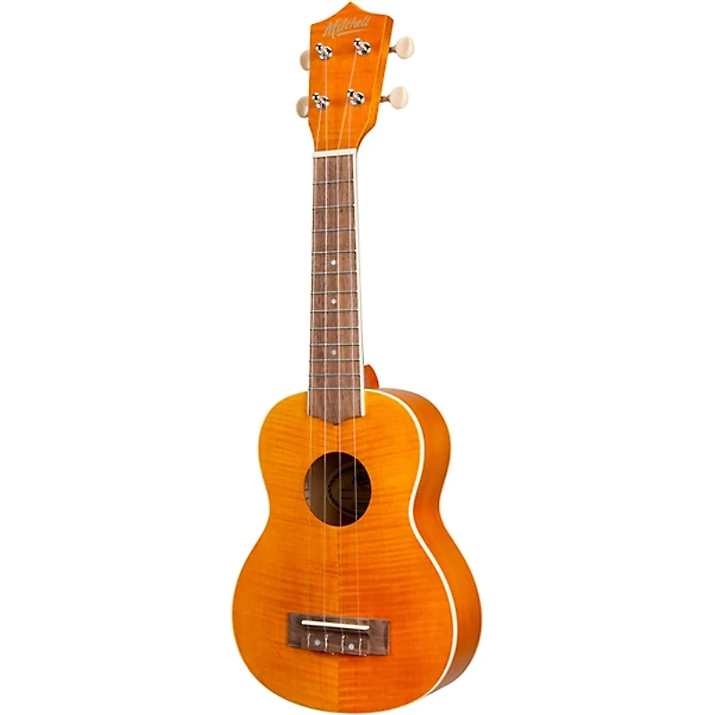 Mitchell MU45F Exotic Soprano Ukulele Flamed Maple