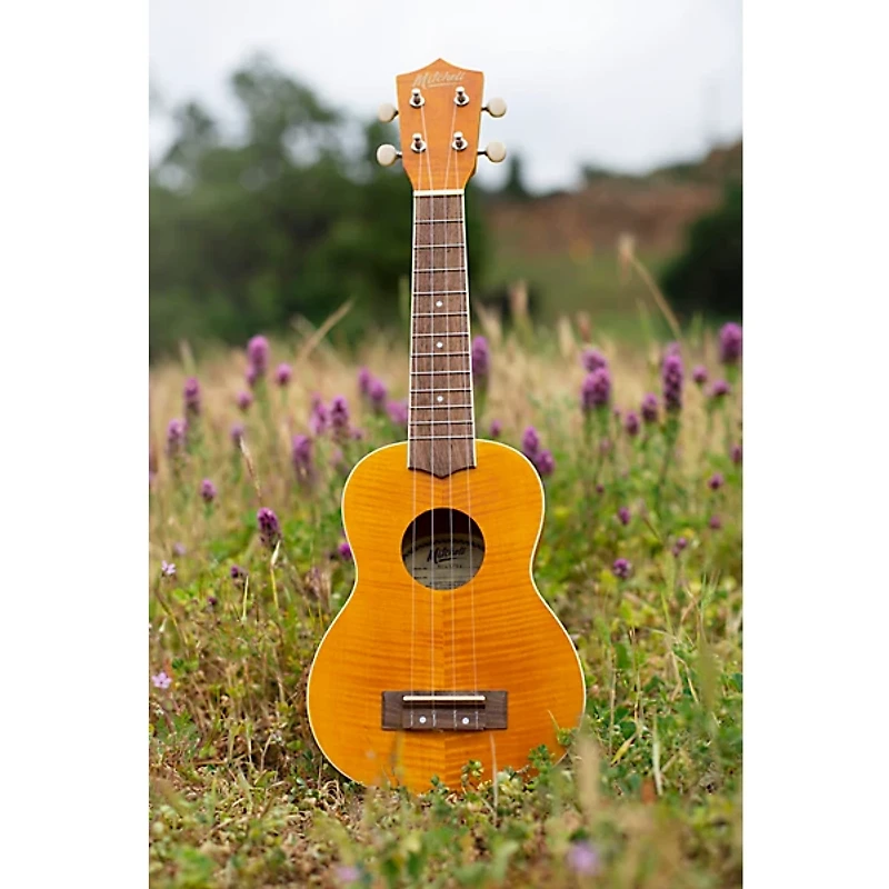 Mitchell MU45F Exotic Soprano Ukulele Flamed Maple