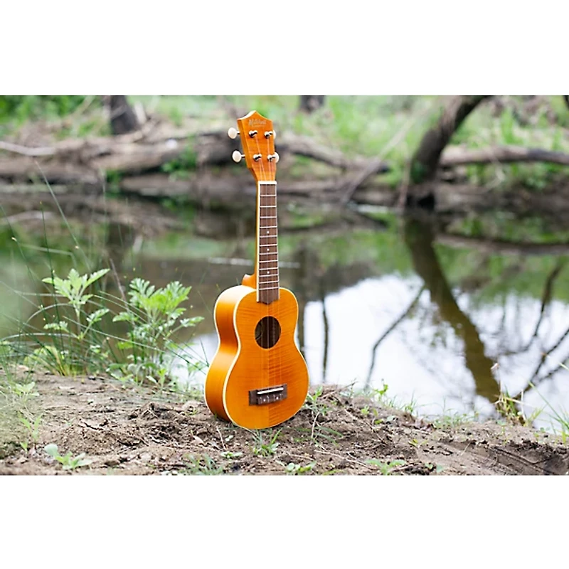 Mitchell MU45F Exotic Soprano Ukulele Flamed Maple