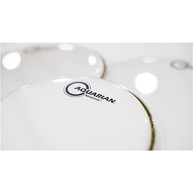Aquarian Ice White Reflector Drum Head
