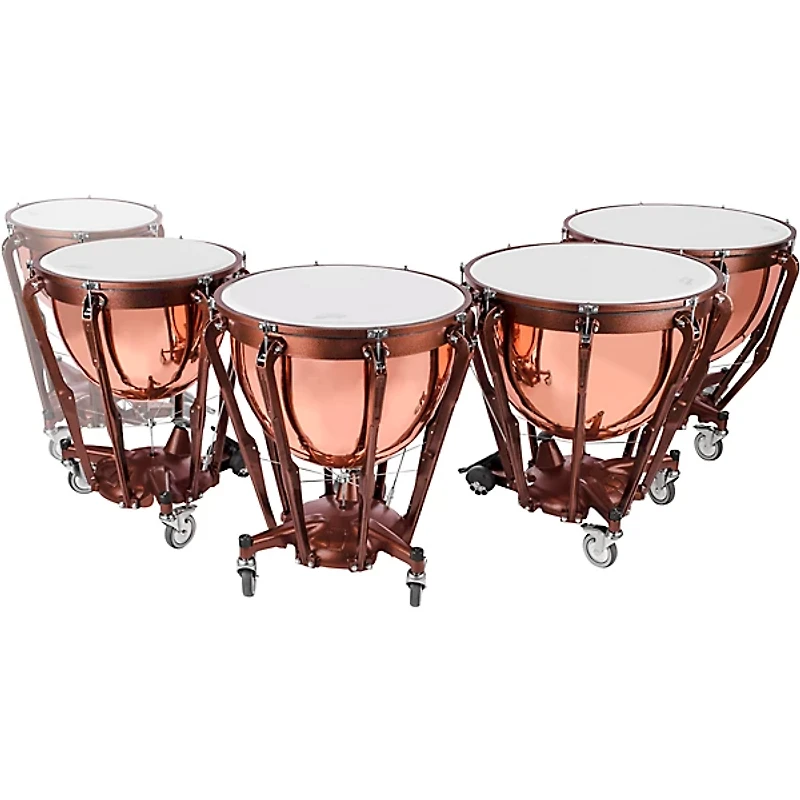 Ludwig Professional Series Polished Copper Timpani Set with Gauge