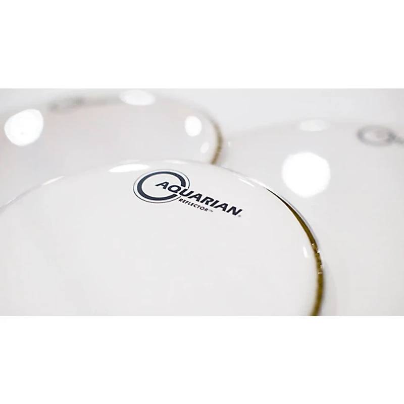 Aquarian Ice White Reflector Bass Drum Head