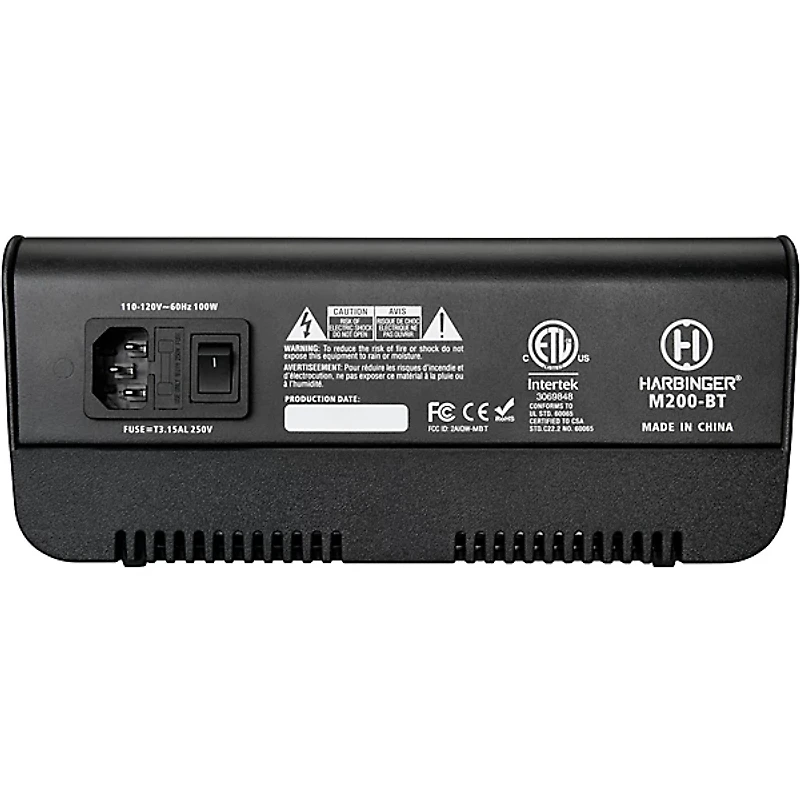 Harbinger M200-BT Portable PA System With Bluetooth and Custom Carry Bags 10" Mains