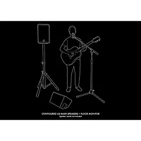 Harbinger M200-BT Portable PA System With Bluetooth and Custom Carry Bags 10" Mains