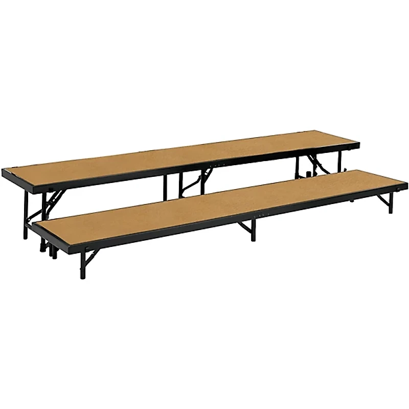 National Public Seating 2 Level Straight Standing Choral Riser (18"x96")