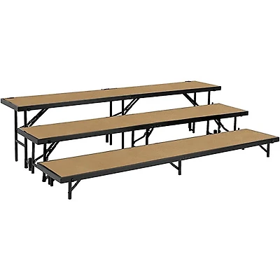 National Public Seating Level Straight Standing Choral Riser (18"x96" Platform
