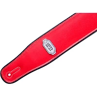 Levy's M26VP .75" Black/Red Vinyl Guitar Strap