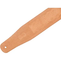 Levy's MS26CK-BRN 2 1/2" Wide Brown Suede Leather Guitar Straps