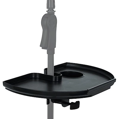Gator GFW-MICACCTRAY Frameworks Extra Large Microphone Stand Accessory Tray with Drink Holder and Guitar Pick Tab