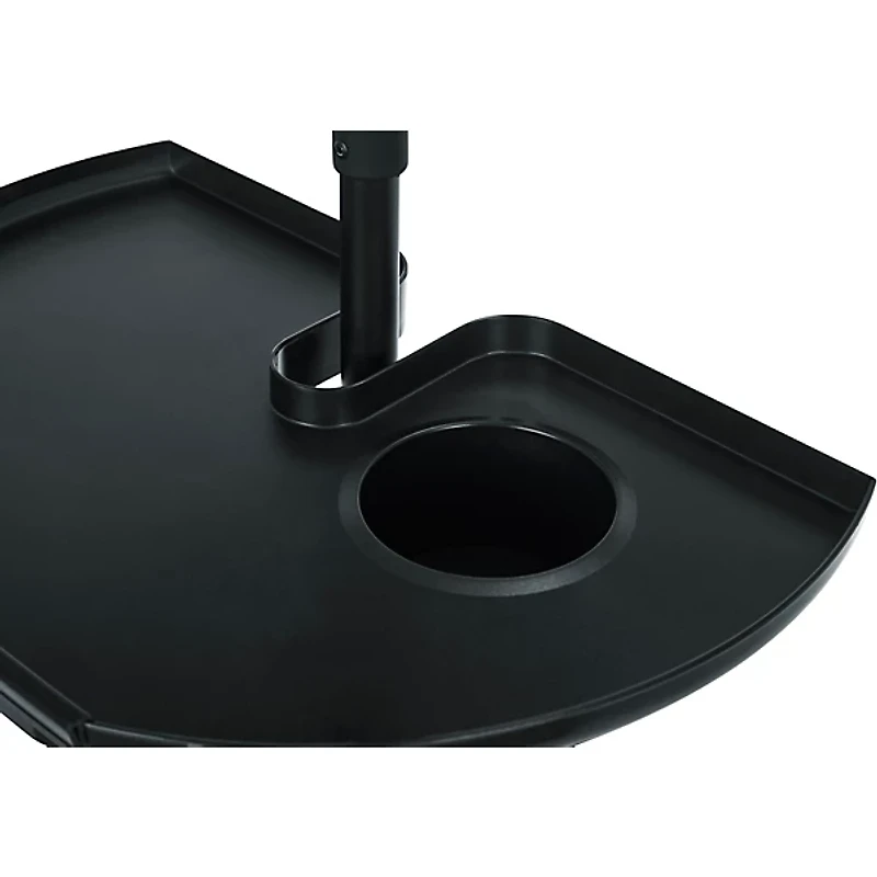 Gator GFW-MICACCTRAY Frameworks Extra Large Microphone Stand Accessory Tray with Drink Holder and Guitar Pick Tab