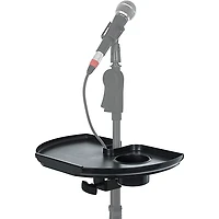 Gator GFW-MICACCTRAY Frameworks Extra Large Microphone Stand Accessory Tray with Drink Holder and Guitar Pick Tab