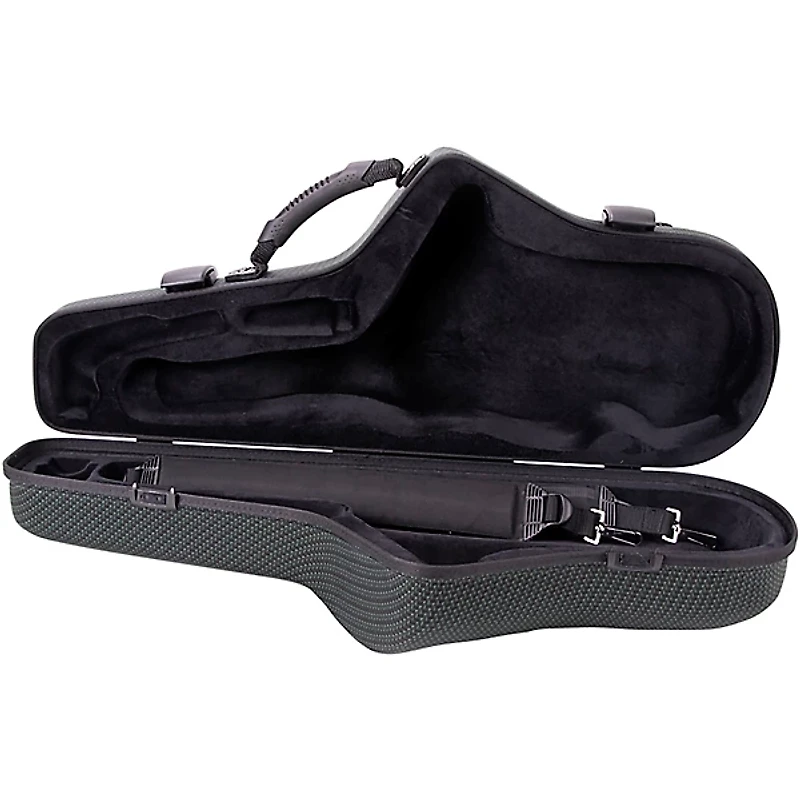 J. Winter Alto Saxophone Shaped Case Greenline Black