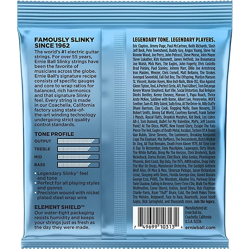 Ernie Ball 2212 Primo Slinky Nickel Wound Electric Guitar Strings Gauges 9.5 - 44