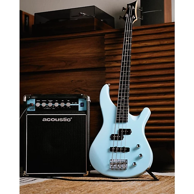 Mitchell MB100 Short-Scale Solidbody Electric Bass Guitar -