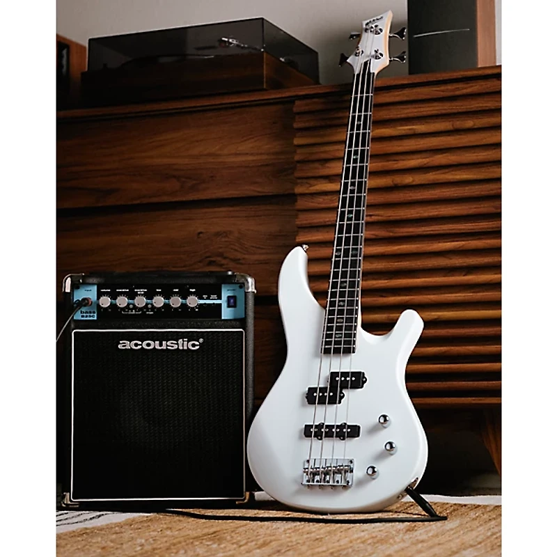 Mitchell MB100 Short-Scale Solidbody Electric Bass Guitar -