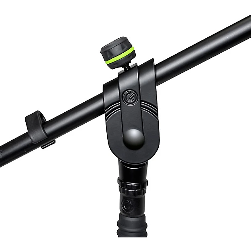 Gravity Stands Microphone Stand With Round Base and 2-Point Adjustment Telescoping Boom