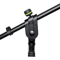 Gravity Stands Microphone Stand With Round Base and 2-Point Adjustment Telescoping Boom
