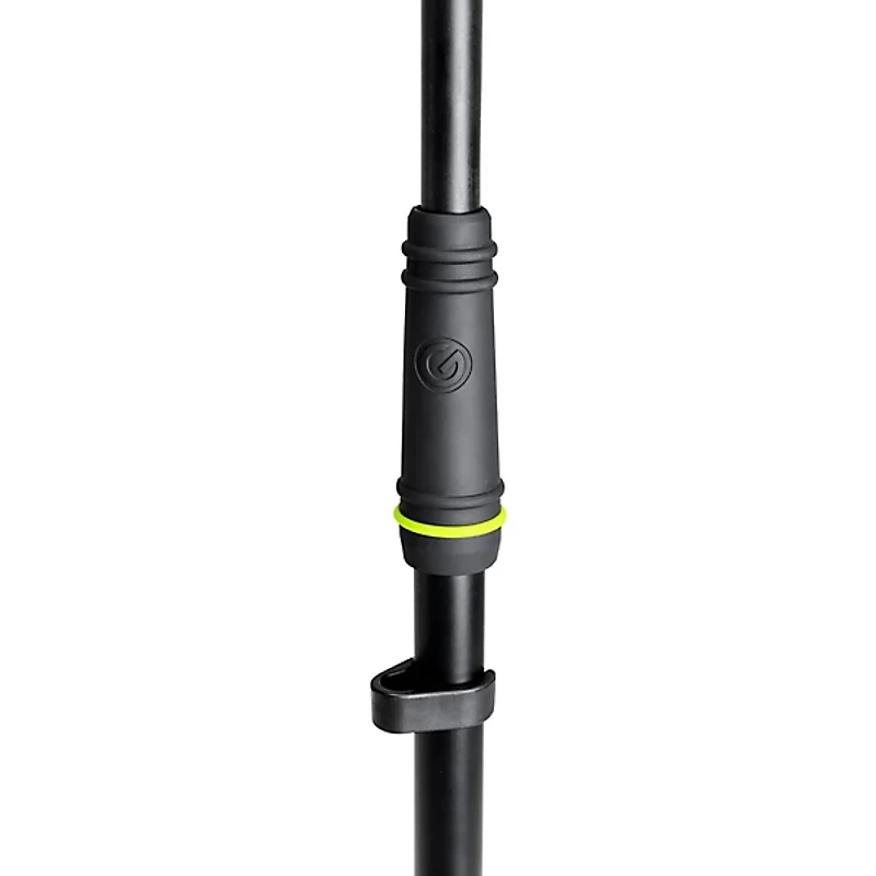 Gravity Stands Microphone Stand With Round Base and 2-Point Adjustment Telescoping Boom
