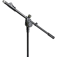 Gravity Stands Microphone Stand With Folding Tripod Base And 2-Point Adjustment Telescoping Boom