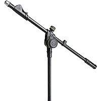 Gravity Stands MS 4322 HD Microphone Stand With Folding Tripod Base & 2-Point Adjustment Telescoping Boom, Heavy Duty