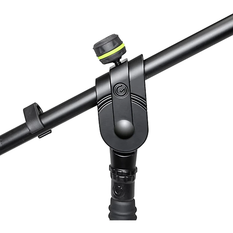 Gravity Stands MS 4322 HD Microphone Stand With Folding Tripod Base & 2-Point Adjustment Telescoping Boom, Heavy Duty