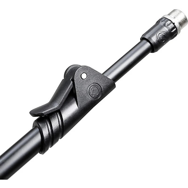Gravity Stands MS 4322 HD Microphone Stand With Folding Tripod Base & 2-Point Adjustment Telescoping Boom, Heavy Duty