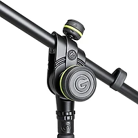 Gravity Stands Microphone Stand Short With Folding Tripod Base And 2-Point Adjustment Boom