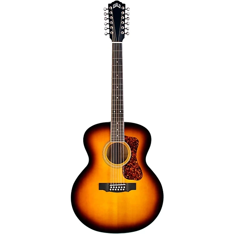Guild F-2512E Deluxe Westerly Collection 12-String Jumbo Acoustic-Electric Guitar Antique Sunburst