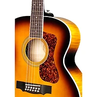 Guild F-2512E Deluxe Westerly Collection 12-String Jumbo Acoustic-Electric Guitar Antique Sunburst