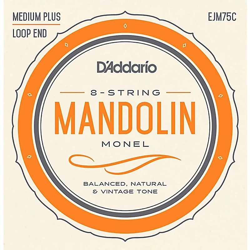 D'Addario Monel Mandolin Strings Medium Plus