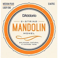 D'Addario Monel Mandolin Strings Medium Plus