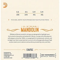 D'Addario Monel Mandolin Strings Medium Plus