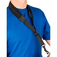 Protec Protec Padded Neoprene Saxophone Neck Strap with Plastic Swivel Snap, Black, 20" Junior Black Plastic Hook