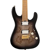 Charvel Pro-Mod DK24 HH 2PT CM QM Electric Guitar Transparent Black Burst