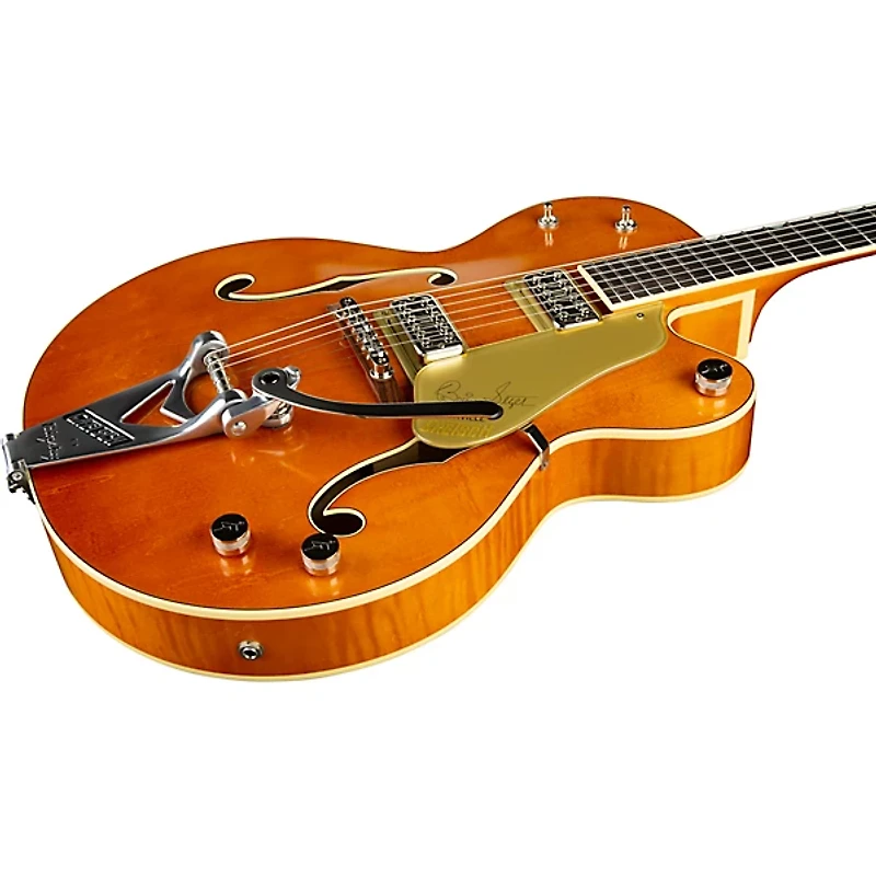 Gretsch Guitars G6120T-BSSMK Brian Setzer Signature Nashville Hollowbody '59 "Smoke" With Bigsby Electric Guitar Smoke Orange Lacquer