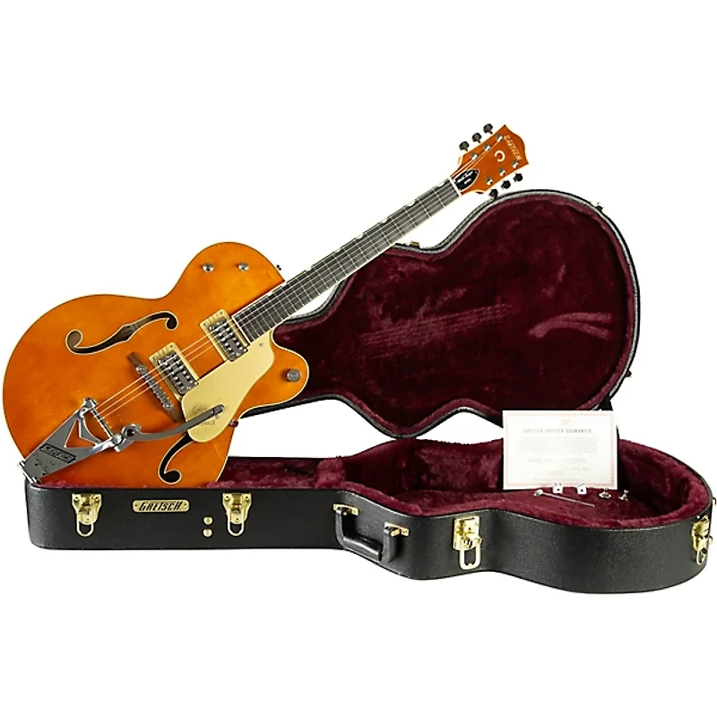 Gretsch Guitars G6120T-BSSMK Brian Setzer Signature Nashville Hollowbody '59 "Smoke" With Bigsby Electric Guitar Smoke Orange Lacquer
