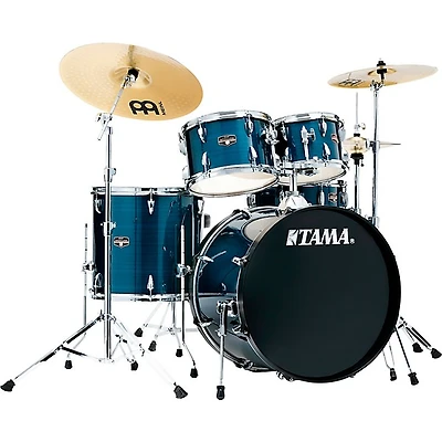 TAMA Imperialstar 5-Piece Complete Drum Set With 22" Bass Drum and MEINL HCS Cymbals