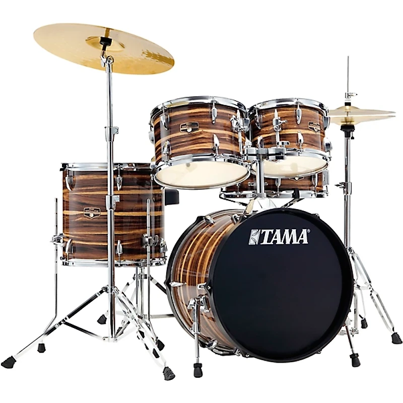 TAMA Imperialstar 5-Piece Complete Drum Set With 18" Bass Drum and MEINL HCS Cymbals