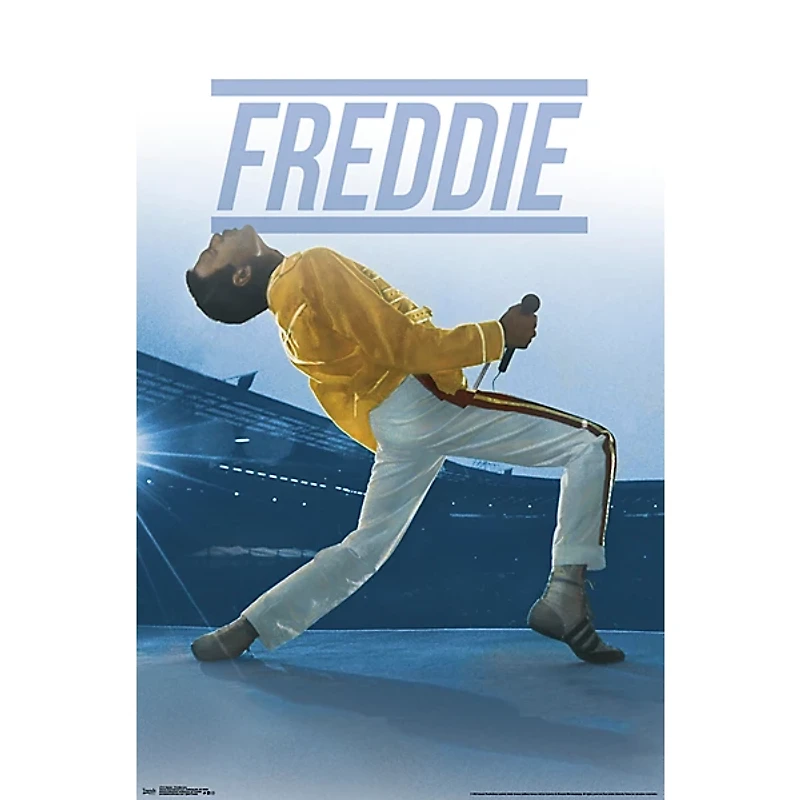 Trends International Queen Freddie Live Poster Rolled Unframed