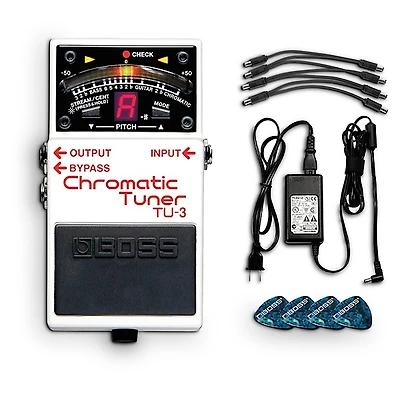 BOSS TU-3 Chromatic Tuner Pedal Power Solution Bundle