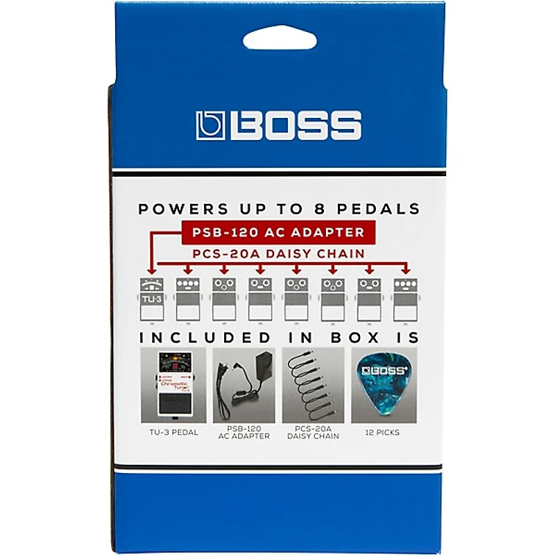 BOSS TU-3 Chromatic Tuner Pedal Power Solution Bundle