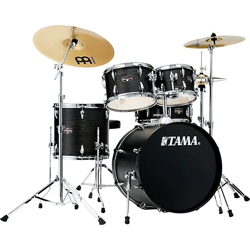 TAMA Imperialstar 5-Piece Complete Drum Set With MEINL HCS cymbals and 20" Bass Drum